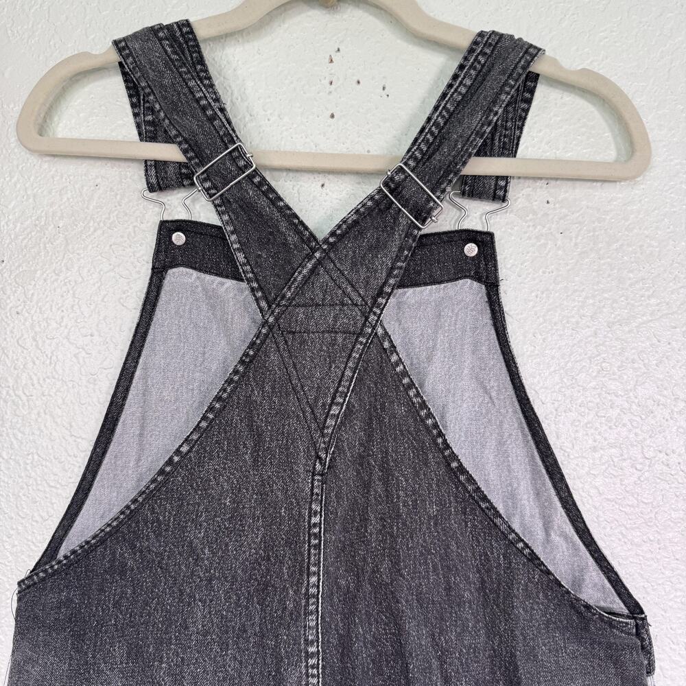 Rag & Bone Liquid Miramar Overalls Womens Small Faux Denim Cotton Terry Tencel - Picture 9 of 13